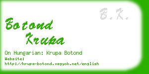 botond krupa business card